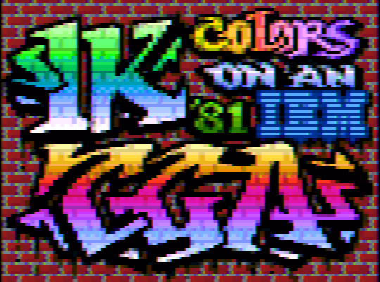 1k colors in CGA