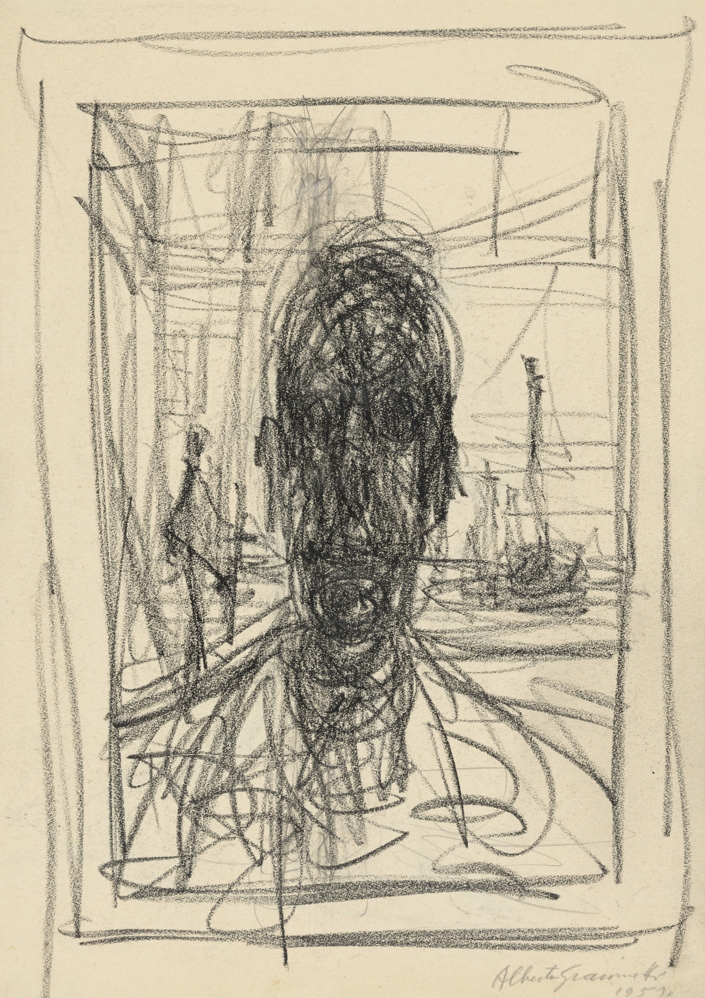 Alberto Giacometti / Portrait / 1951