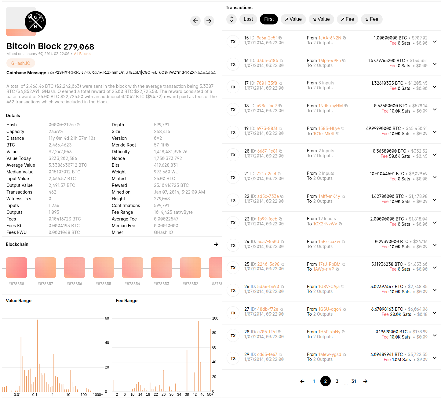 Blockchain.com block view