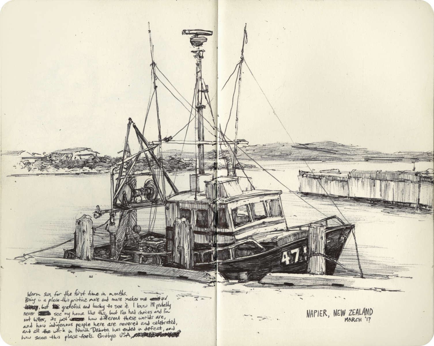 Pat Perry sketchbook page