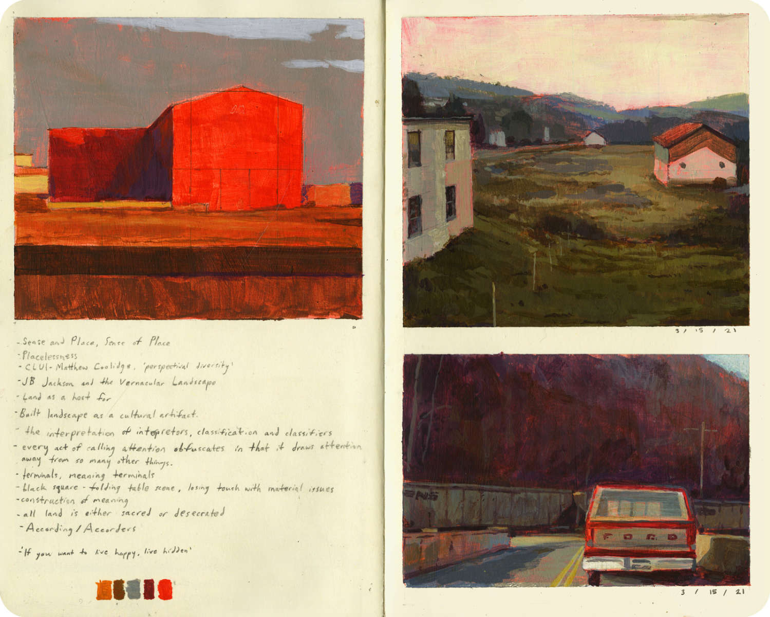 Pat Perry sketchbook page