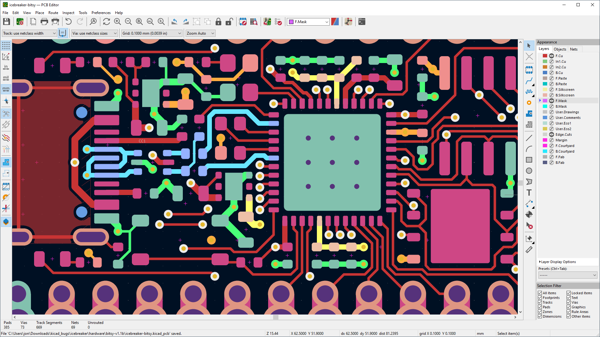 KiCad screenshot