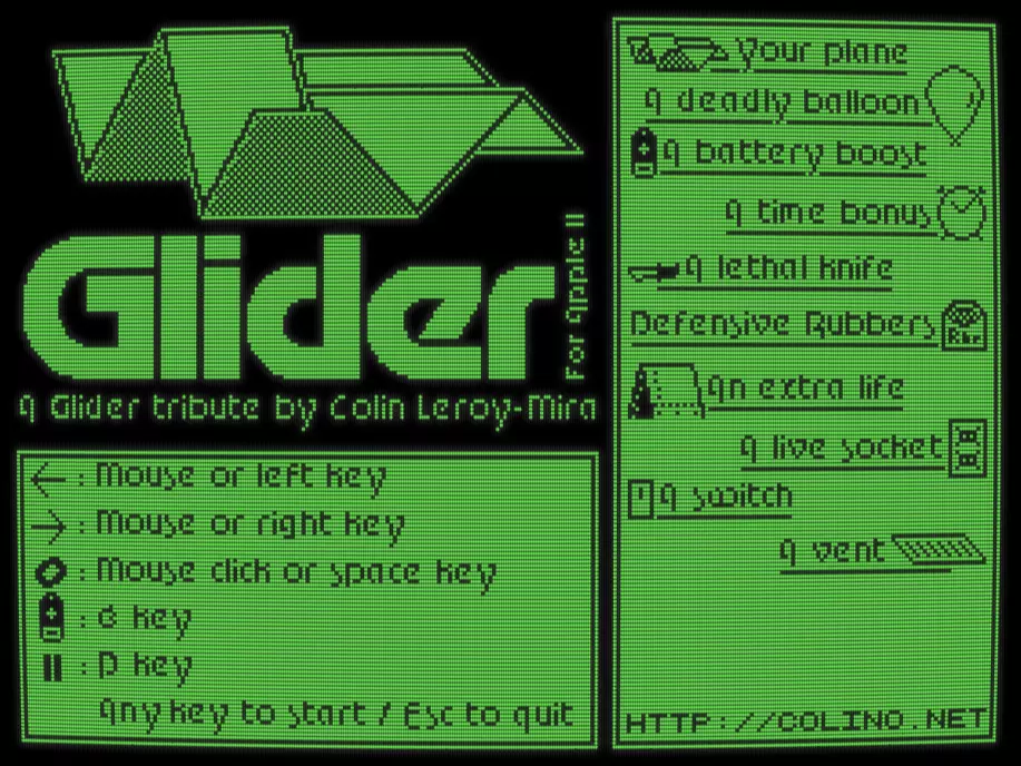 Glider screenshot