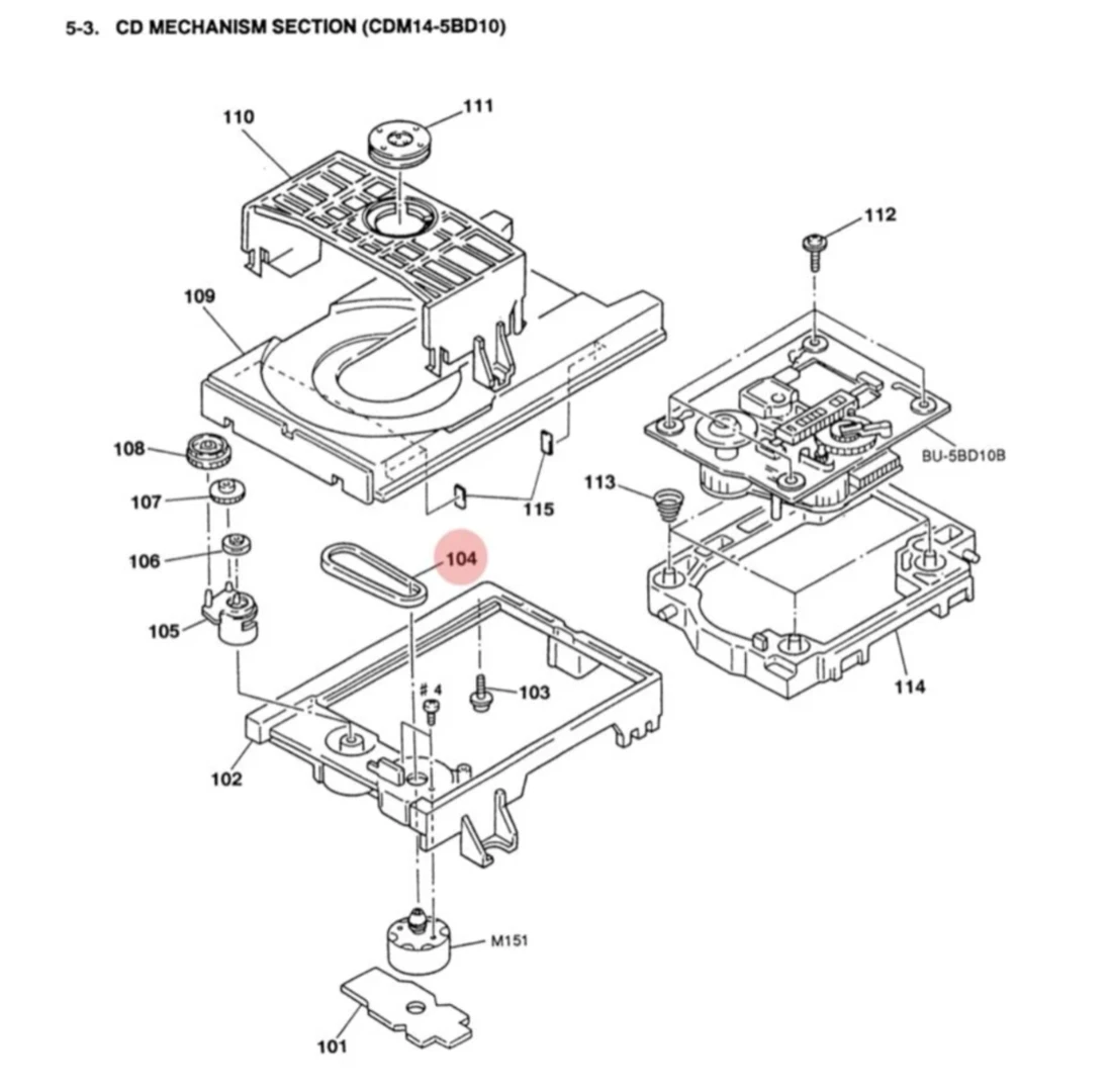 Belt that needs replacement