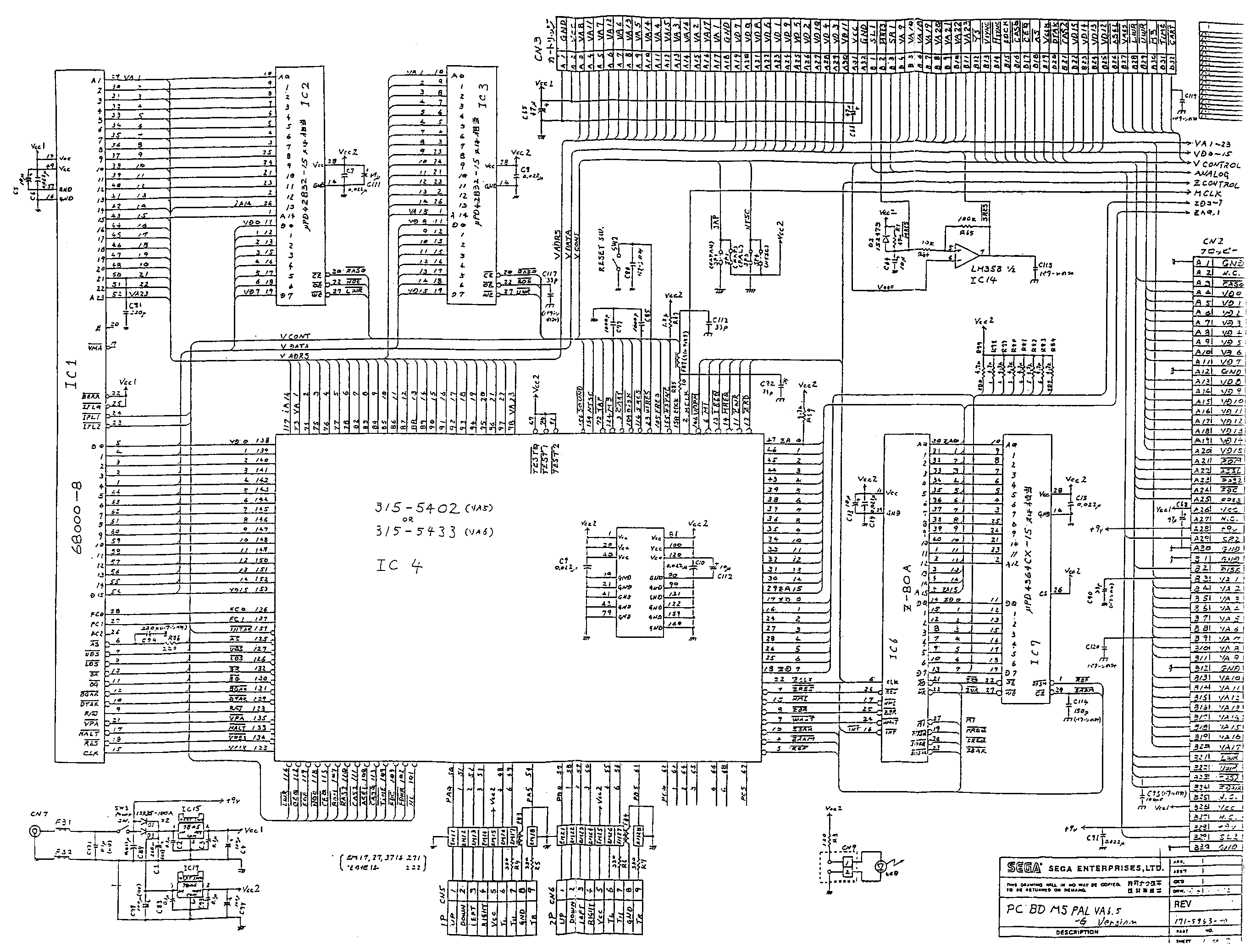 Schematic for PAL V6.5