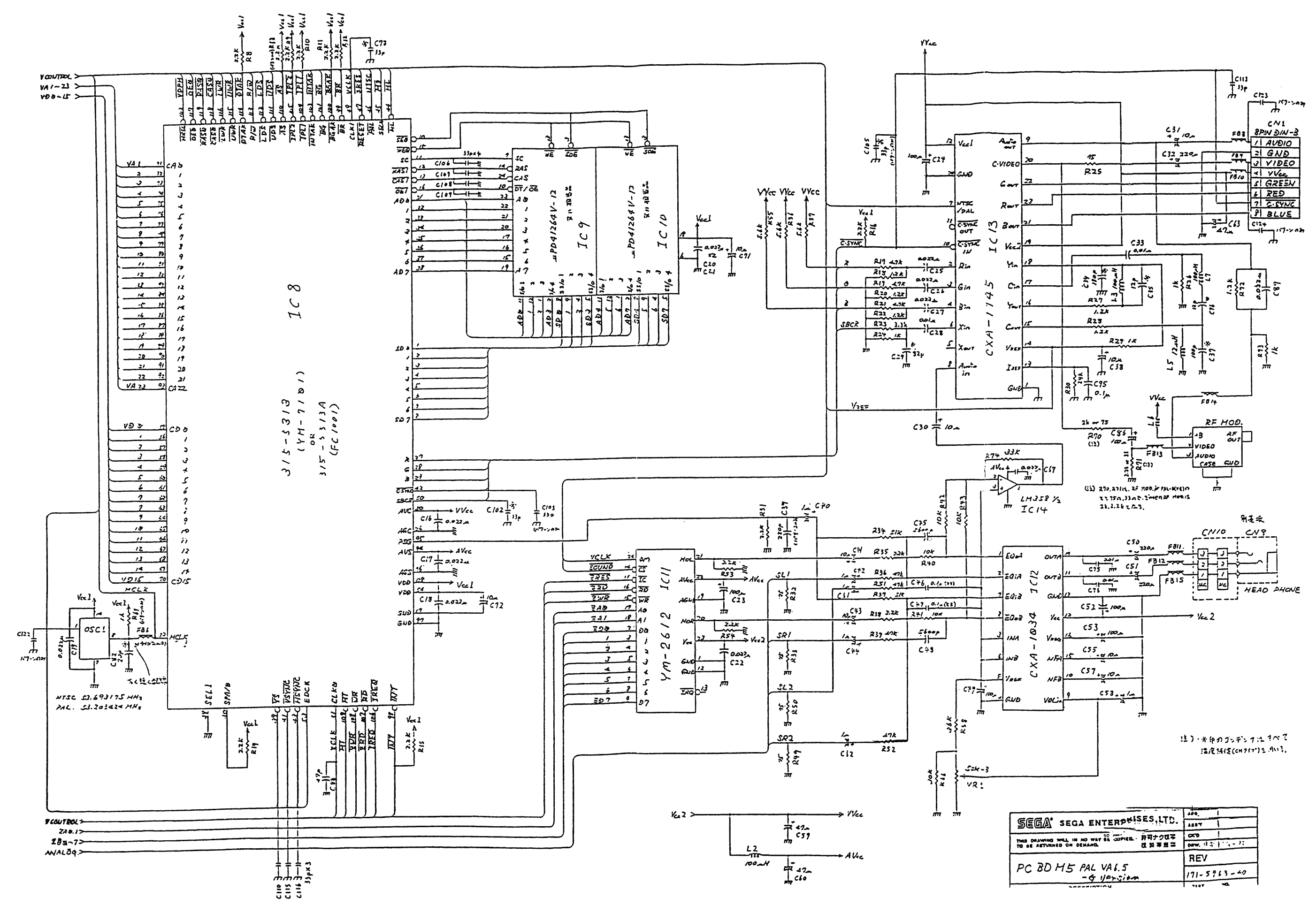 Schematic for PAL V6.5 - part 2