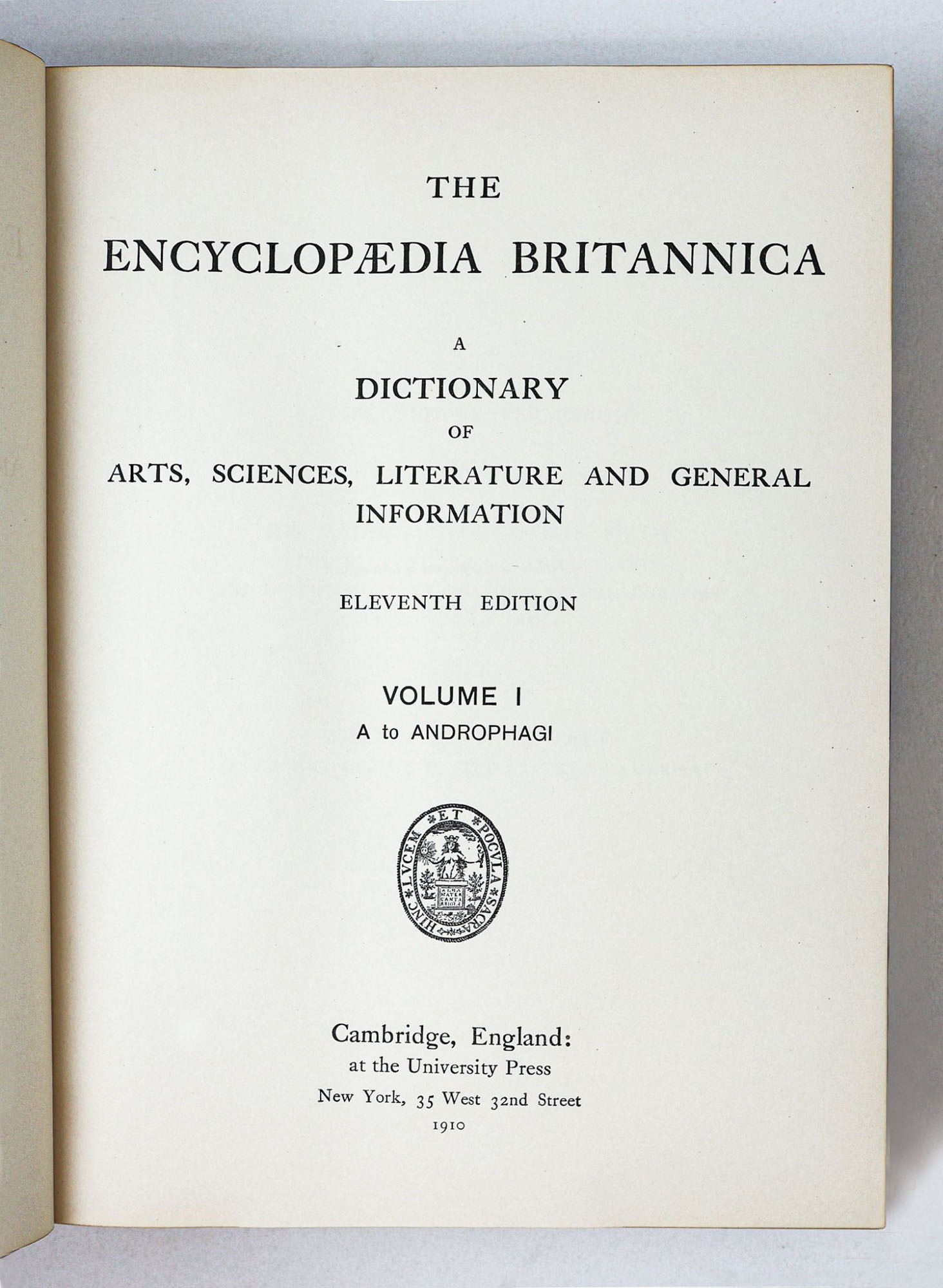 Encyclopædia Britannica: eleventh edition